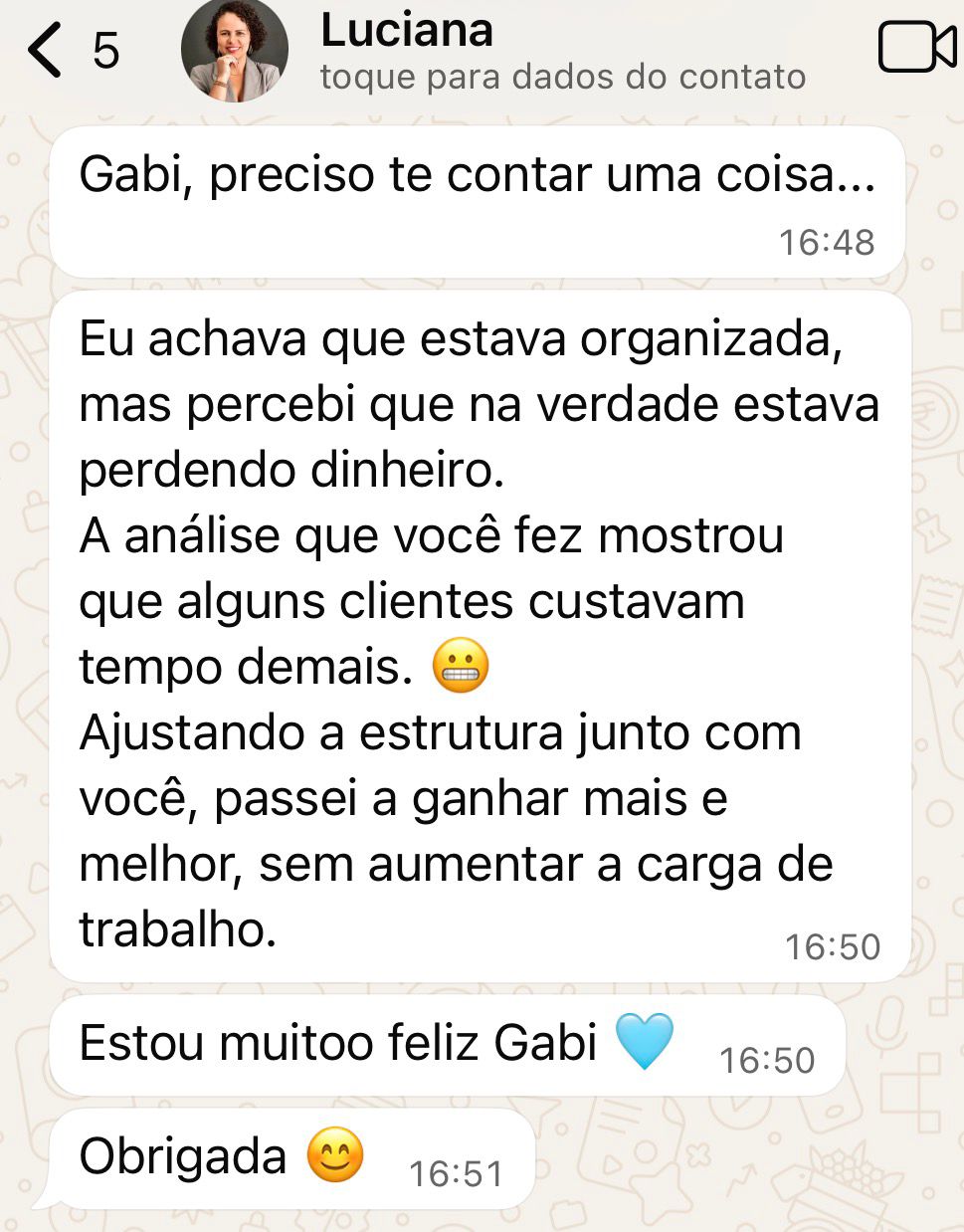 Depoimento Luciana