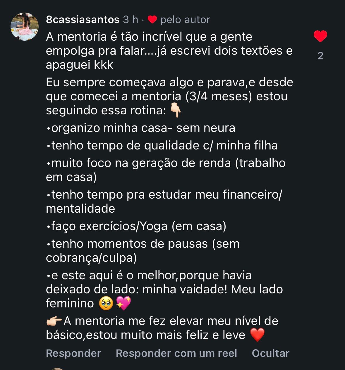 Depoimento Cássia